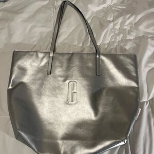 Clinique Silver Tote Bag with Luxurious Design